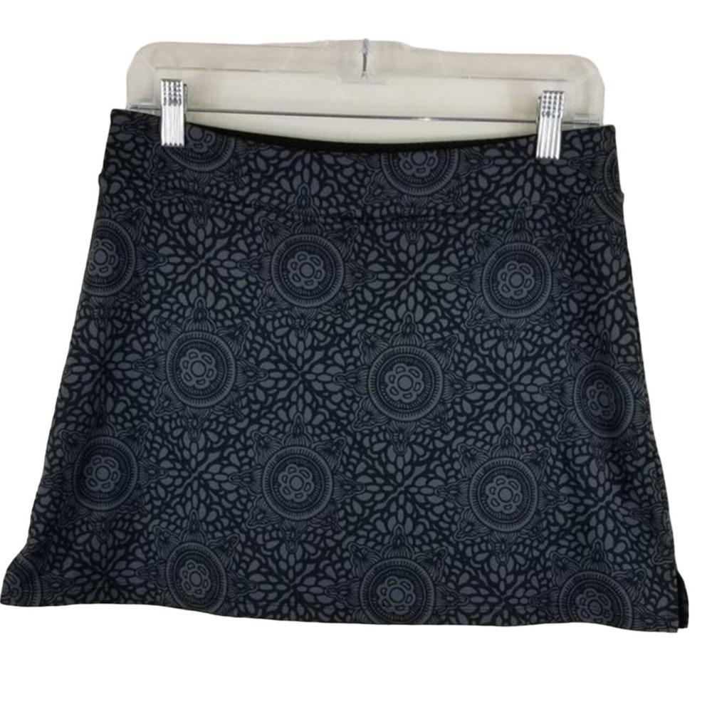 Tranquility Athletic Workout Hiking Pickle Ball Black Gray Design Skort Women S